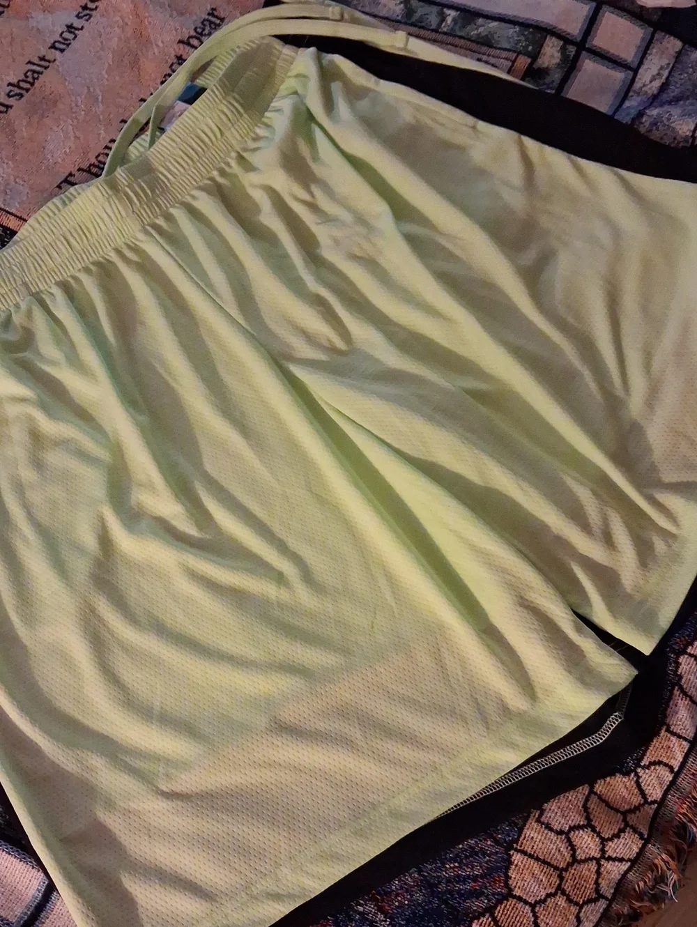 Light Green Mens Athletic Shorts - Breathable Activewear